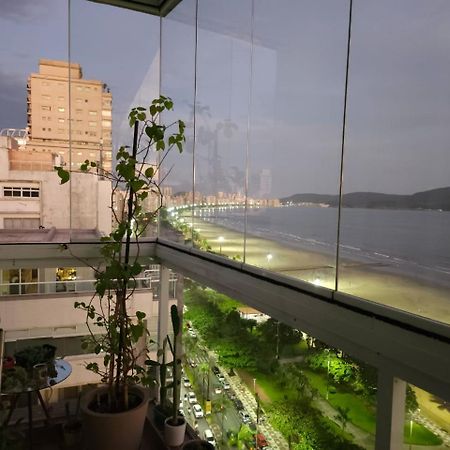 Apartamentos Na Praia Do Gonzaga Frente Mar Com Estacionamento Santos  Luaran gambar