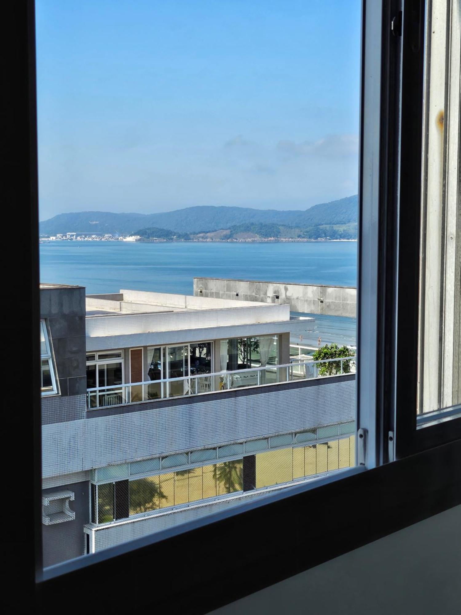 Apartamentos Na Praia Do Gonzaga Frente Mar Com Estacionamento Santos  Luaran gambar